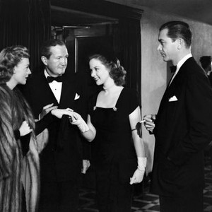 THEY WON'T BELIEVE ME, Tom Powers (second left), Susan Hayward, Robert Young, 1947