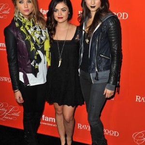 Ashley Benson, Lucy Hale, Troian Bellisario at arrivals for PRETTY LITTLE LIARS Halloween Episode Screening, Hollywood Forever Cemetery, Los Angeles, CA October 15, 2013. Photo By: Dee Cercone/Everett Collection