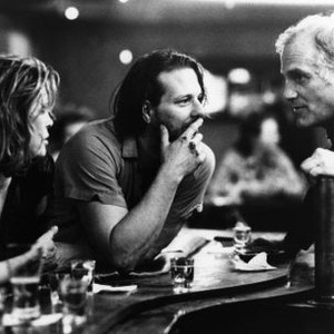 BARFLY, Faye Dunaway,Mickey Rourke, director Barbet Schroeder, on-set, 1987, ©Cannon Films /