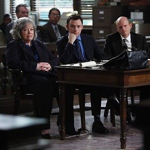 Harry's Law, Kathy Bates (L), Nate Corddry (C), Paul McCrane (R), 'The Rematch', Season 2, Ep. #6, 11/02/2011, ©NBC