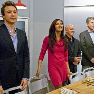 Top Chef, from left: Ted Allen, Gail Simmons, Tom Colicchio, Anthony Bourdain, 'Anything You Can Cook I Can Cook Better', Season 4: Chicago, Ep. #1, 03/12/2008, ©BRAVO