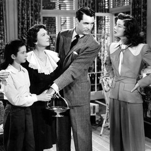 THE PHILADELPHIA STORY, Virginia Weidler, Mary Nash, Cary Grant, Katharine Hepburn, 1940.