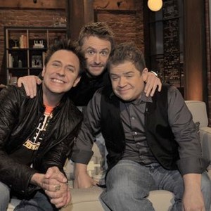 Talking Dead, James Gunn, Patton Oswalt, Chris Hardwick, Patton Oswalt and James Gunn with Robert Kirkman via satellite, Season 1, Ep. #1, 10/16/2011, ©AMC