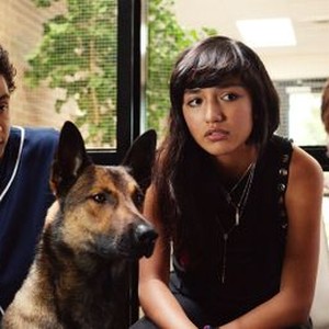 MAX, l-r: Dejon LaQuake, Mia Xitlali, Josh Wiggins, 2015. ©Warner Bros. Pictures