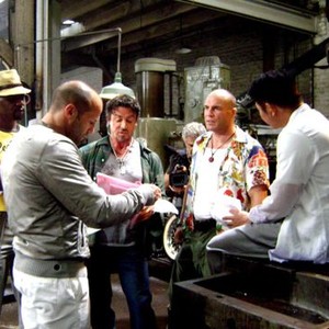 THE EXPENDABLES, from left: Terry Crews, Jason Statham, Sylvester Stallone, Randy Couture, Jet Li, 2010. ©Lionsgate