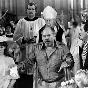 A WEDDING, Mia Farrow, Kenneth Mars, John Cromwell, director Robert Altman, Vittorio Gassman, on-set, 1978, (c) 20th Century Fox