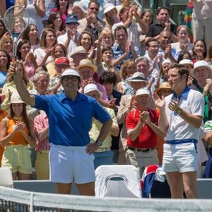 BATTLE OF THE SEXES, FROM LEFT, FRONT, STEVE CARELL,  LEWIS PULLMAN, 2017. PH: MELINDA SUE GORDON. TM & COPYRIGHT ©FOX SEARCHLIGHT PICTURES. ALL RIGHTS RESERVED