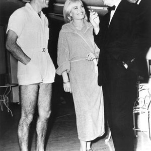 GOLDFINGER, Sean Connery, Shirley Eaton, writer Ian Fleming, 1964