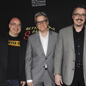 Peter Gould, Vince Gilligan at arrivals for BETTER CALL SAUL Second Season Premiere on AMC, Arclight Cinemas - Culver City, Los Angeles, CA February 2, 2016. Photo By: Elizabeth Goodenough/Everett Collection