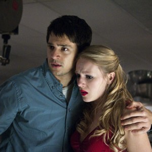 Nicholas D'Agosto as Sam Lawton and Emma Bell as Molly in "Final Destination 5."