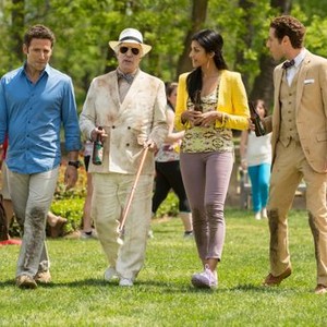 Royal Pains, from left: Mark Feuerstein, Henry Winkler, Reshma Shetty, Paulo Costanzo, 'Dawn of the Med', Season 4, Ep. #4, 06/27/2012, ©USA