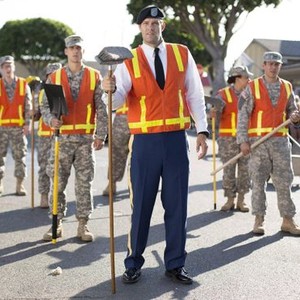 Enlisted, from left: Mort Burke, Parker Young, Geoff Stults, Michelle Buteau, Chris Lowell, 'Parade Duty', Season 1, Ep. #8, 03/07/2014, ©FOX