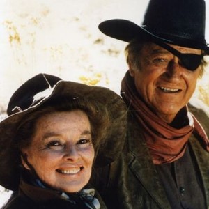 ROOSTER COGBURN, Katharine Hepburn, John Wayne, 1975