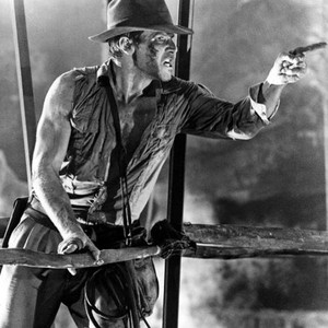 INDIANA JONES AND THE TEMPLE OF DOOM, Harrison Ford, 1984, pointing