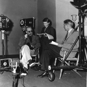 HOW GREEN WAS MY VALLEY, director John Ford, Roddy McDowall, screenwriter Philip Dunne on set, 1941, TM & Copyright (c) 20th Century Fox Film Corp. All rights reserved.