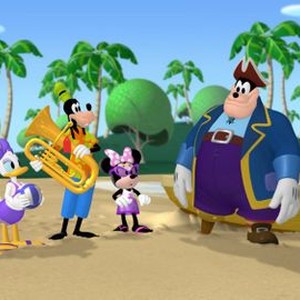 Mickey Mouse Clubhouse, from left: Tony Anselmo, Bill Farmer, Jim Cummings, Bret Iwan, 'Mickey's Pirate Adventure', Season 4, Ep. #13, ©DISNEYJUNIOR