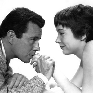 THE TROUBLE WITH HARRY, from left: John Forsythe, Shirley MacLaine, 1955