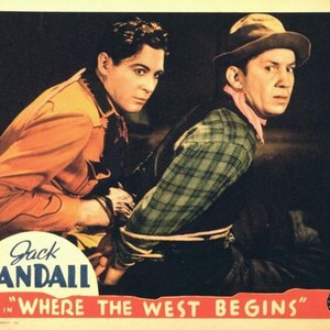 WHERE THE WEST BEGINS, Jack Randall, Fuzzy Knight, 1938
