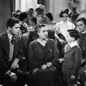 YOUNG AND INNOCENT, seated from left: Derrick De Marney, Mary Clare, Nova Pilbeam, 1937