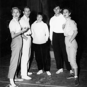 MY SISTER EILEEN, Janet Leigh, Bob Fosse, Joan McCracken, Tommy Rall, Betty Garrett, 1955