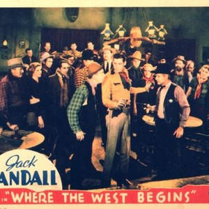 WHERE THE WEST BEGINS, Fuzzy Knight, Jack Randall, Budd Buster, 1938