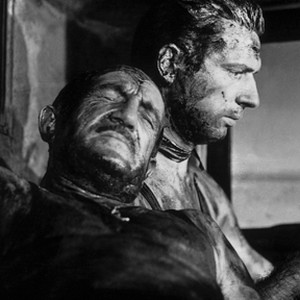 (L-R) Charles Vanel as M. Jo and Yves Montand as Mario in "The Wages of Fear." photo 20