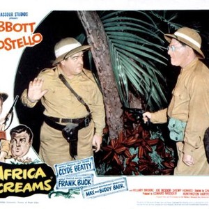 AFRICA SCREAMS, Lou Costello, Shemp Howard, 1949