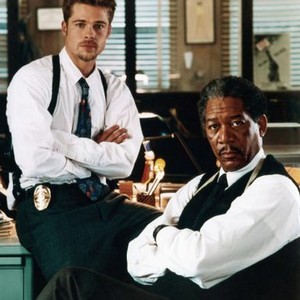 SEVEN, Brad Pitt, Morgan Freeman, 1995, (c) New Line
