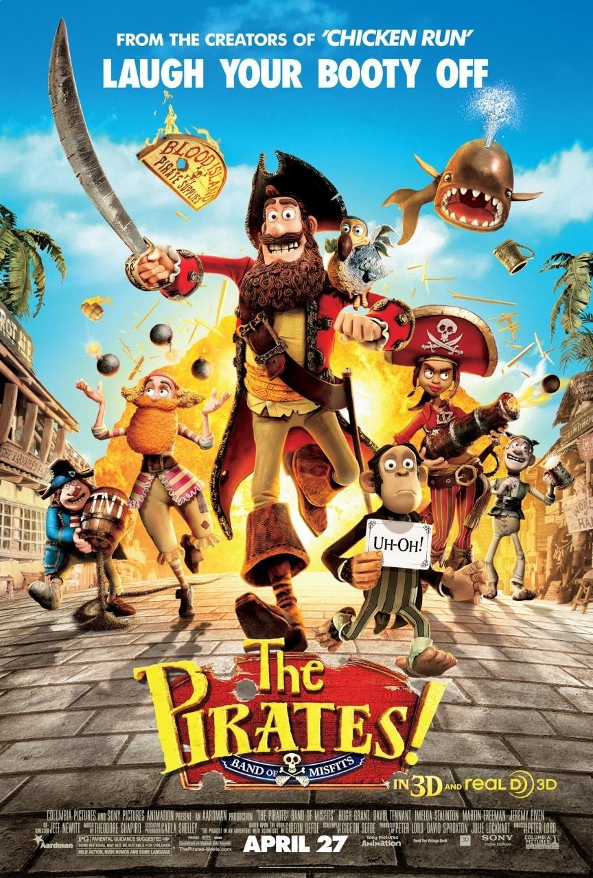  The Pirates! Band of Misfits : Peter Lord, Peter Lord, Julie  Lockhart, David Sproxton, Aardman Animations Limited; Briny Rogues Limited;  Columbia Pictures; Sony Pictures Animation Inc.: Movies & TV