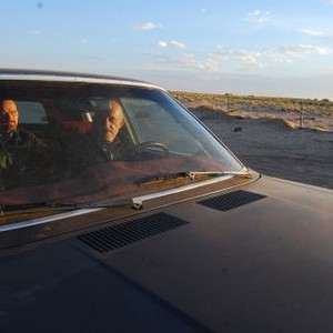 Breaking Bad, Aaron Paul (L), Bryan Cranston (C), Jonathan Banks (R), 'Say My Name', Season 5, Ep. #7, 08/26/2012, ©AMC