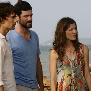 Covert Affairs, Christopher Gorham (L), Richard Coyle (C), Devin Kelley (R), 'The Last Thing You Should Do', Season 3, Ep. #3, 07/24/2012, ©USA